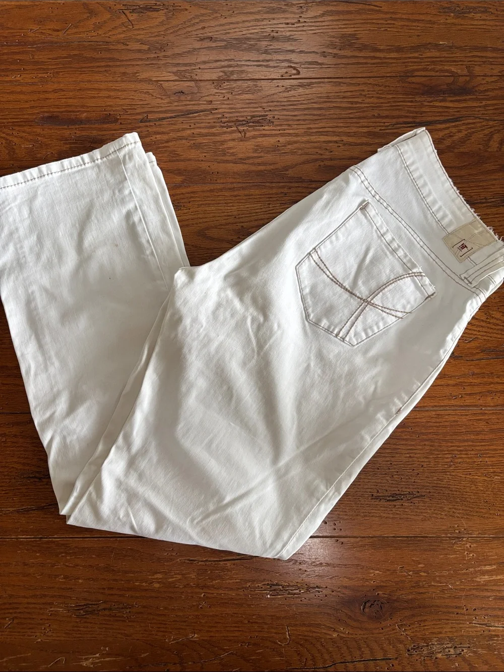 !IT Jeans Women’s White Stretch Brushed Cotton Ankle Low Rise 220445 Size 8/29